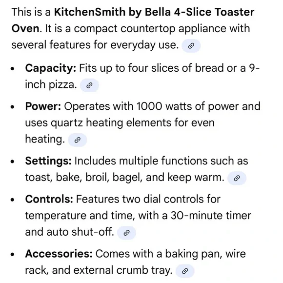 Abella Black Toaster with Adjustable Settings - Picture 4 of 4